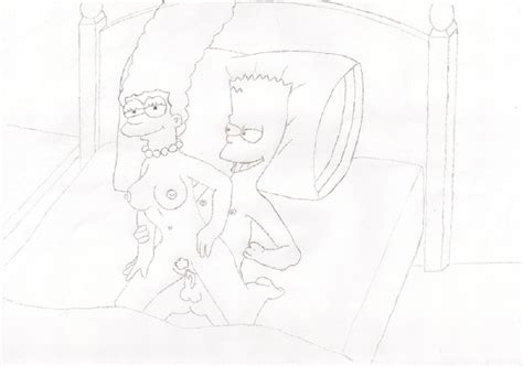 rule 34 bart simpson bed breasts female human insertion male marge