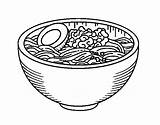 Coloring Bowl Ramen Drawing Pages Rice Colorear Getdrawings Operation Coloringcrew Food Print Template sketch template