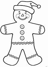 Gingerbread Coloring Pages Man Kids Santa Christmas Hat Printable Snowman Clipartmag Colouring Enjoy Anycoloring Cute House sketch template