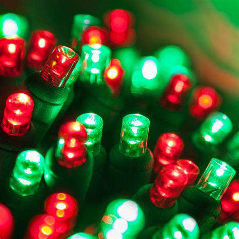wintergreen lighting  ft  light red  green  mm led mini light