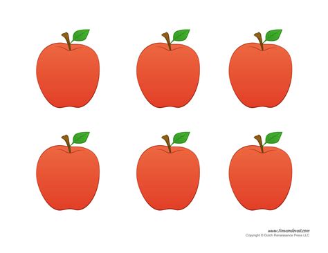 apple templates printable