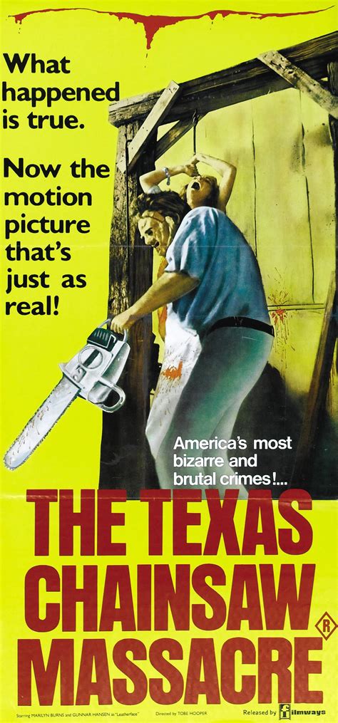 Poster For The Texas Chainsaw Massacre 1974 Usa Wrong