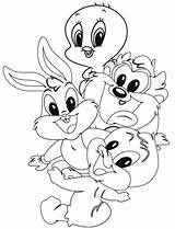 Looney Coloring Tunes Toons Pages Baby Drawings Cute Books Kids Cartoon Disney Tweety Sheets Colouring Tegning Rajzok Ed Aranyos Rajzfilmek sketch template