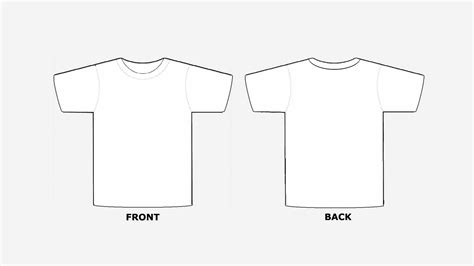 printable blank tshirt template sample template