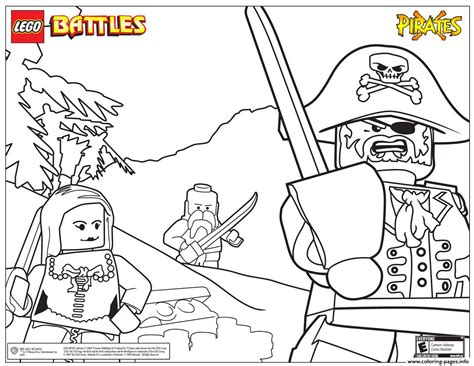 lego pirates battles coloring page printable