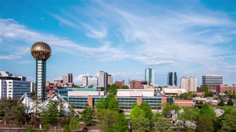 knoxville tennessee skyline time lapse  tatrocreative videohive