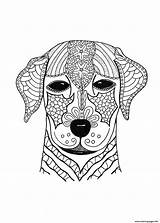 Coloring Pages Dog Hard Adult Advanced Adults Woof Cute Animal Printable Pdf Face Colouring Color Dogs Online Print Sheets Book sketch template
