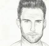 Adam Levine Deviantart Drawing Maroon Drawings Sketch Portrait Sketches Guy Face Pencil Portraits Levin sketch template