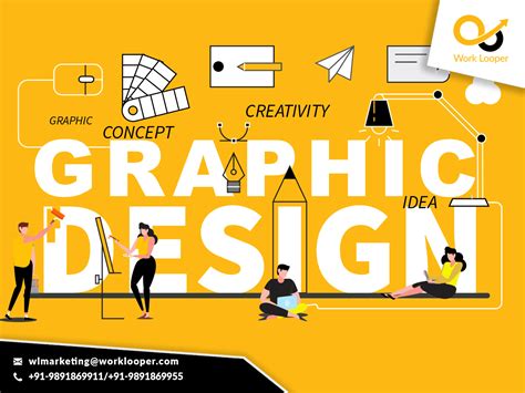 creative graphic designing  worklooper  dribbble