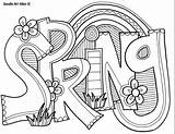 Springtime Doodle Thesprucecrafts sketch template