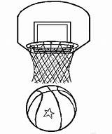 Basketball Coloring Hoop Color Pages Getcolorings Printable Print sketch template
