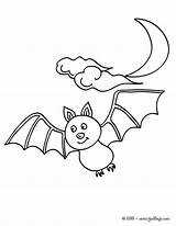 Colorear Murcielago Chauve Souris Bat Fledermaus Ausmalen Volando Murcielagos Célèbre Hellokids sketch template