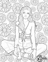 Downloadable Sweethearts Coloring Spring 2pack sketch template