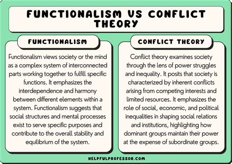 functionalism  conflict theory  key differences