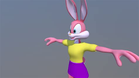 babs bunny download free 3d model by kell volks2014ao [4359764