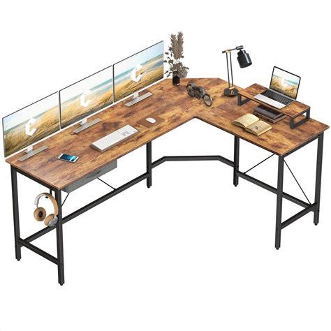 shaped desk corner desk gaming desk pc table writing workstation