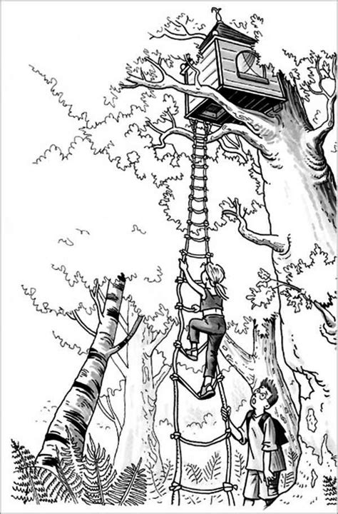 jack  annie magic tree house coloring page coloring pages