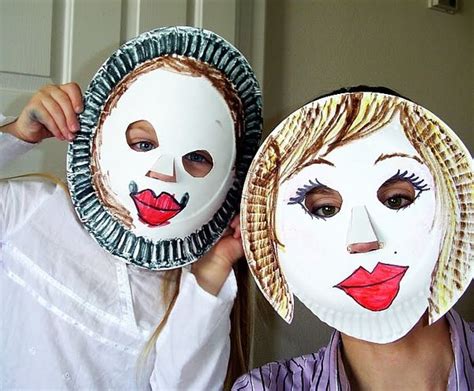 paper plate masks craft fiesta