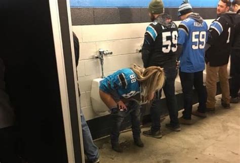 Woman Uses Urinal At Today S Panthers Game Charlotte Stories