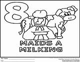 Milking Maids Coloringhome sketch template