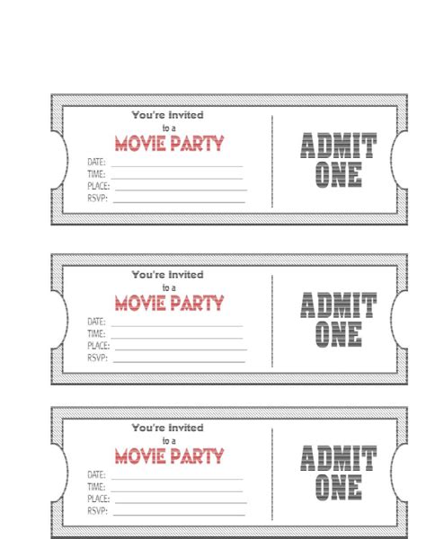 printable raffle ticket template   printable