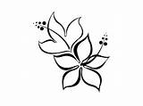 Flower Stencils Printable Drawing Simple Hibiscus Designs Clipart Easy Drawings Flowers Line Draw Small Views Cool Sketches Patterns Kids sketch template