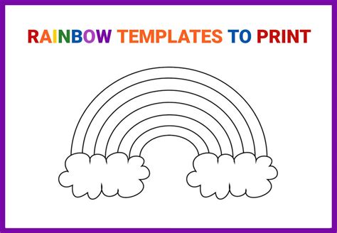 rainbow writing template printable templates