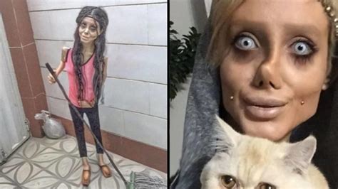 iranian social media star who got a makeover to look like angelina