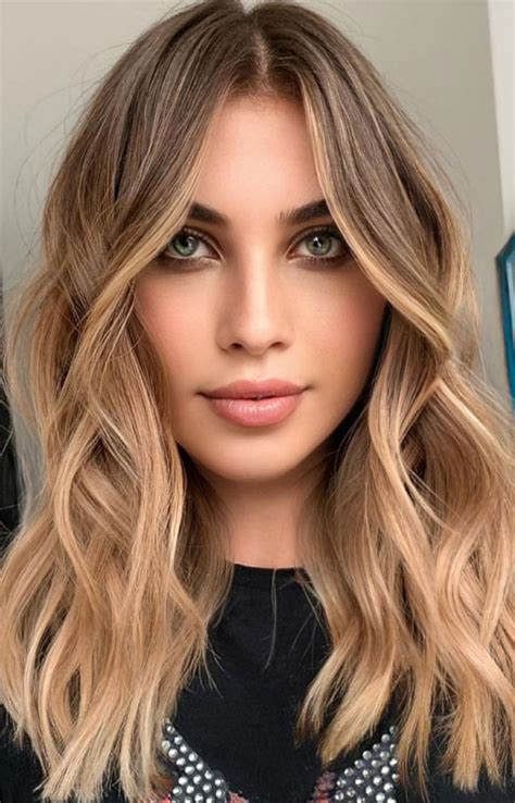 spring hair color ideas styles   brown  warm blonde