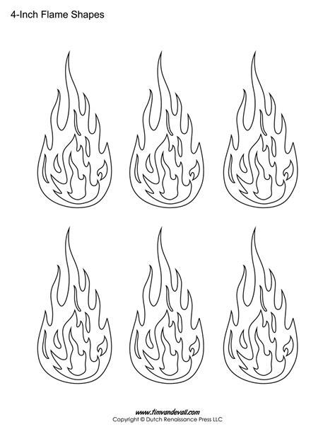 fire flame template