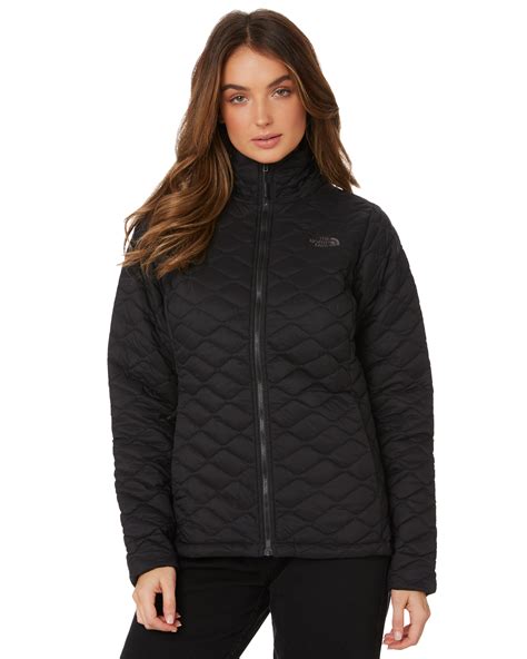 north face womens thermoball jacket matte black surfstitch