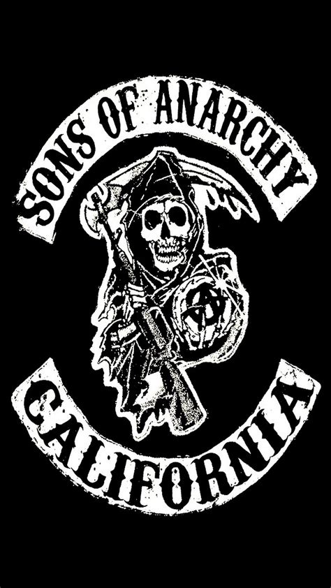 sons  anarchy logo wallpapers wallpaper cave