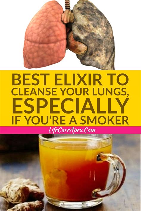 elixir  cleanse  lungs   youre  smoker