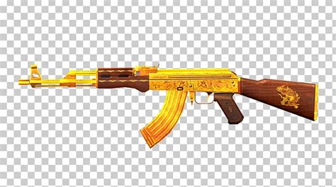 Ak 47 Gold Desktop Firearm Assault Rifle Png Clipart Air Gun Airsoft