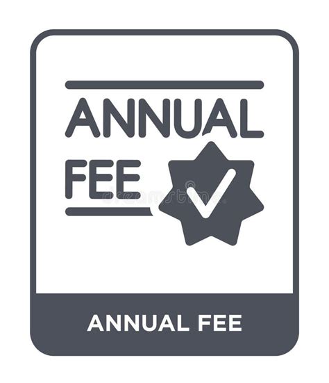 annual fee icon  trendy design style annual fee icon isolated