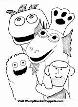 Coloring Pages Puppet Puppets Show Mucket Wump Printable Getcolorings Getdrawings sketch template