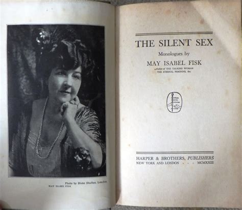 the silent sex by may isabel fisk very good hardback 1923 1st