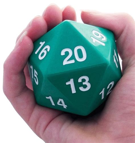 giant  green huge mm game die dark elf dice