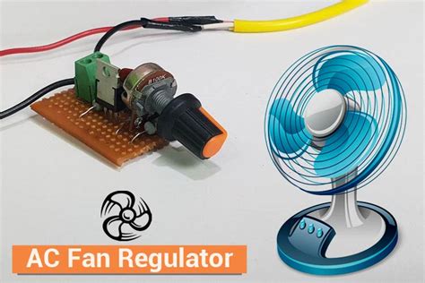 simple fan regulator circuit  control  speed  ac fan