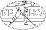 Coloring Hockey Nhl Pages Sports sketch template