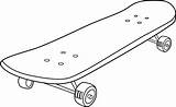 Skateboard Transportation sketch template