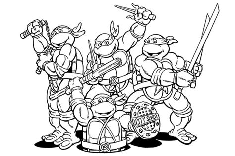 printable teenage mutant ninja turtles coloring pages