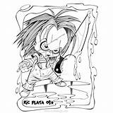 Chucky Getcolorings Tiffany Printable Getdrawings Lineart Eyball Xcolorings Img00 sketch template