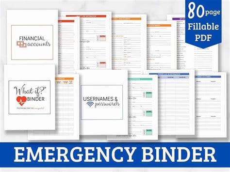 emergency binder      documents checklist