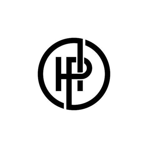 premium vector hp  ph monogram logo design