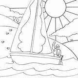 Boat Coloring Sailing Kids Colouring Pages Staff Drawing Sailboat Clipart Drawings Library Print 553px 12kb sketch template