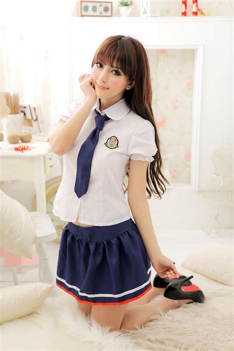 Cute Japanese Hight School Girl Costume Cos Uniform Sex