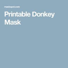 printable donkey mask donkey mask donkey printables