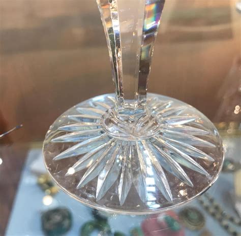 Set Of 10 English Cut Crystal Wine Glasses At 1stdibs