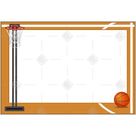 basketball hoop frame landscape